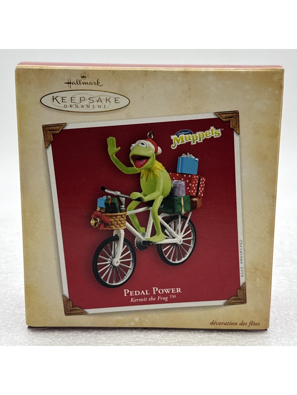 2004 Hallmark Keepsake Ornament Muppets Jim Henson Kermit the Frog Pedal Power